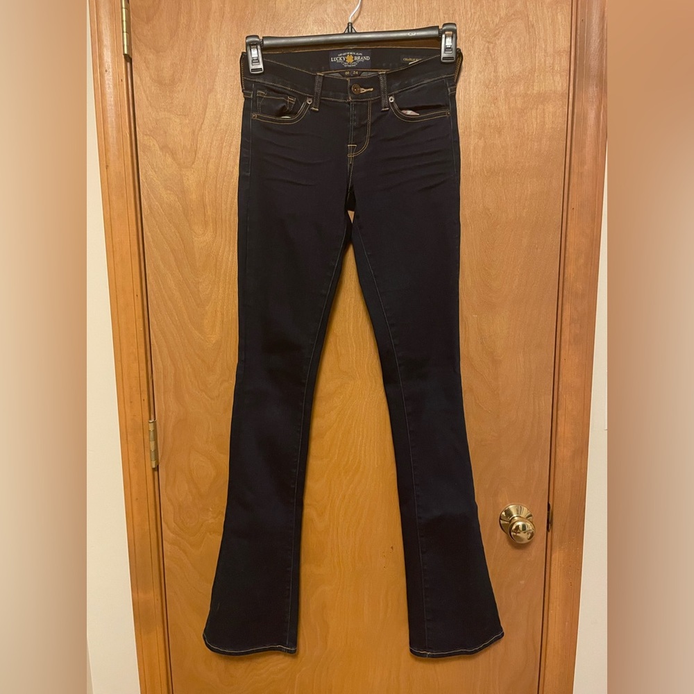 LUCKY BRAND JEANS *like new* size 00/24 LONG Charlie Baby Bootcut
